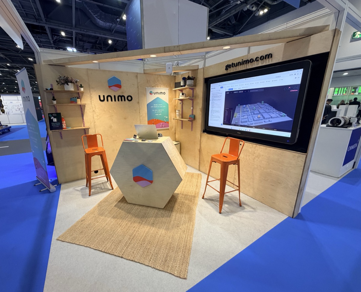 unimo stand at UK Construction Week
