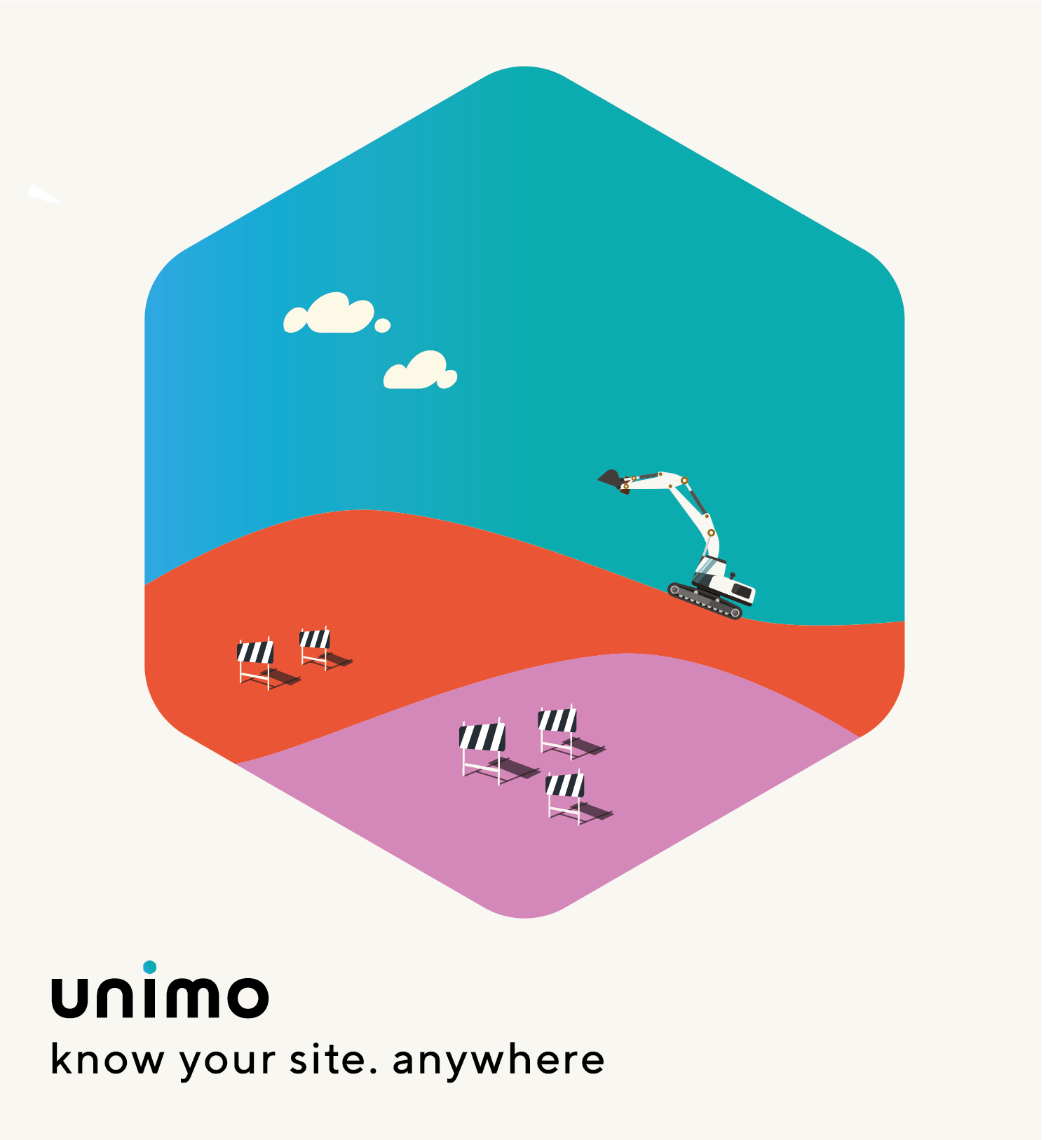 unimo illustration poster: construction industry